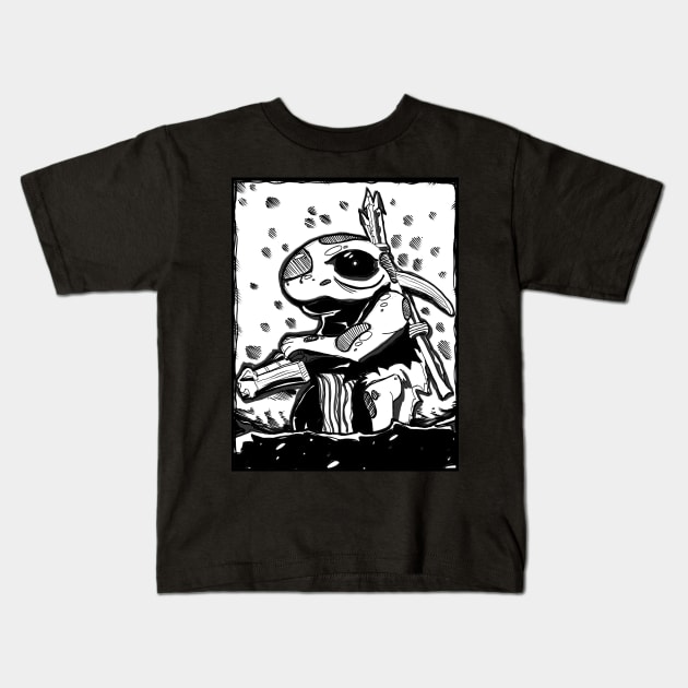 Grub Grub Kids T-Shirt by paintchips